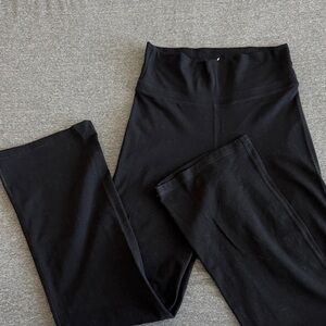 Black High-Waisted Wide Leggings